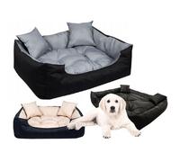 Lit pour chien ECCO 100x75 cm imperméable gris