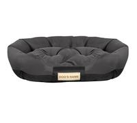 Lit pour chien - EDANTI - 130x105 cm - Imperméable - Ovale - Personnalisable
