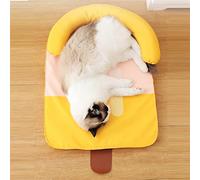 Lit pour Chien Effet Froid Coussin de Refroidissement en Forme de Popsicle Coussin de Couchage pour Chien de Glace Lavable lit Frais