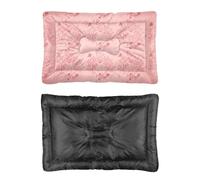 Lit pour chien en forme de cœur en filigrane orné d'un fond antidérapant - Grand lit imperméable - Plusieurs scénarios - Cadeau imprimé pour chiens - 60 x 45 cm