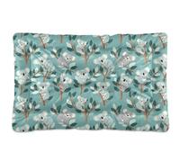 Lit pour chien en forme de koala écume de mer - Doux et antidérapant - Pour chiens de taille moyenne et grande - 61 x 45,7 cm - Bleu