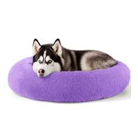 Lit pour chien extra large - 91,4 cm - Lit confortable pour soulager l'anxiété - Indestructible et anti-mastication (violet)