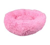 Lit Pour Chien Flamant Rose Rond En Peluche Lavable À 30°C