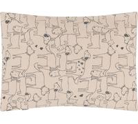 Lit pour chien Housse de coussin Best friends allover couleur naturelle 60x90cm de David Fussenegger