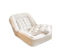 Lit pour chien humain en polaire grainée - Canapé pliable pour les humains et les animaux domestiques - Lit pour chiens humains et adultes - Support réglable à 5 vitesses