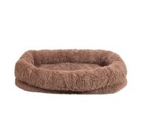 Lit pour Chien Humain - Grand lit géant en Peluche Confortable de Forme Ronde pour Animal Domestique - Chaleur hivernale - Housse Amovible Lavable en Machine pour Salon, Chambre à (185x120x30cm)