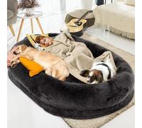 Lit pour chien humain pour adultes, 180,3 x 129,5 x 30,5 cm, lit pour chien de taille humaine, lit géant pour personnes qui font la sieste, lit pour chien humain extra large pour personnes adultes,