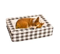 Lit pour Chien Lavable,Et Canapé Réchauffeur De Sommeil Apaisant Pour Animaux De Compagnie | Lit Chiot Pour Petits Chiens Avec Base Antidérapante | Utilisation Intérieure Dans Le Salon Caisse Pour