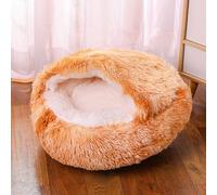 Lit pour Chien Lavable,Lits pour Animaux de Compagnie apaisants pour Chiens | Petit lit pour Animaux de Compagnie, lit Grotte pour Chat, en Peluche Douce pour Chien, Maison pour Chat Lavable en Ma