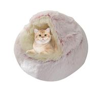 Lit pour chien | Lit clos apaisant pour petit animal de compagnie - Niche confortable et douce pour chat, petit chien, grand chien en hiver