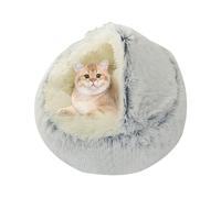 Lit pour Chien | Lit Clos apaisant pour Petit Animal Domestique, Confortable et Doux pour Chat, Petits et Grands Chiens d'hiver
