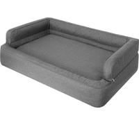 Lit pour chien, lit pour chat, canapé pour chien, housse amovible, panier pour chien, coussin pour chien, meubles pour animaux, couchage pour chien, places pour dormir, L : 78x47 cm, graphite