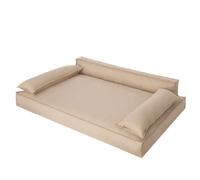 Lit pour chien, matelas pour animaux, lit pour chat, coussin pour chien, corbeille pour chien, canapé pour chien, couchage pour chien, orthopédique, meubles, beige, 99x66 cm