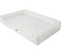 Lit pour chien, matelas pour chien, canapé pour chien, pour petits et grands chiens, coussin pour chien, panier pour chien, animal domestique, couchage, meuble pour chien, écru, XL : 100x66 cm