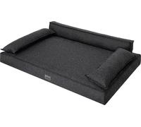 Lit pour chien, matelas pour chien, canapé pour chien, pour petits et grands chiens, coussin pour chien, panier pour chien, animal domestique, couchage, meuble pour chien, noir, XL : 99x66 cm