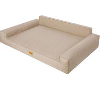 Lit pour chien, matelas pour chien, canapé pour chien, pour petits et grands chiens, coussin pour chien, panier pour chien, animal domestique, couchage, meuble pour chien, beige, L : 78x53 cm