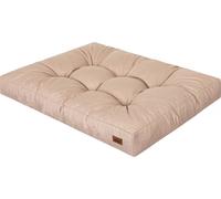 Lit pour chien, Matelas rectangulaire pour chien, Canapé pour chien, Chien moyen, Coussin, Panier, Animal de compagnie, Caisse pour chien, Couchage, Meuble pour chien, [L] - 90 x 70 cm, Beige