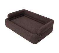 PillowPrim Lit pour Chien et Chat - Panier avec Housse Amovible - Coussin Canapé pour Animaux - Marron - XL : 96 x 62 cm