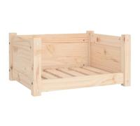 Lit pour Chien Panier canapé Confortable 55,5 x 45,5 x 28 cm Bois Massif de pin Marron 02_0042702