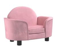 Lit pour Chien Panier canapé Confortable 66 x 40 x 45 cm Velours Rose 02_0042782