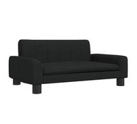 Lit pour Chien Panier canapé Confortable 70 x 45 x 30 cm Tissu Noir 02_0042848
