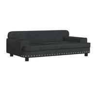 Lit pour Chien Panier canapé Confortable 90 x 53 x 30 cm Velours Noir 02_0042998