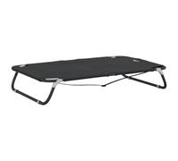 Lit pour Chien Panier canapé Confortable Pliable Tissu Oxford et Acier Anthracite 02_0043193