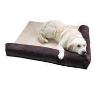 Lit pour chien pour grands chiens - Tapis de canapé d'hiver doux pour chien - Coussin de couverture pour labrador-café
