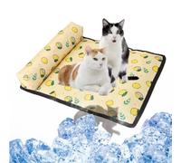 Lit pour chien rafraîchissant, couverture rafraîchissante pour chien - Tapis rafraîchissant pliable pour l'été - Jolie couverture rafraîchissante portable, coussinets rafraîchissants doux pour