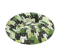 Lit pour chien style minimaliste avec motif de chats mignons et dessins animés pour soulager l'anxiété et soulager l'anxiété pour chat de taille moyenne