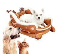 Lit Pour Chien Traîneau De Noël Niche De Noël Et Hiver Pour Animaux