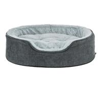 Trixie Panier orthopédique pour chien Vital Lino Soft – 83 x 67 cm ovale, gris, mousse mémoire
