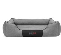 Lit pour chienLit pour animaux Couché Coussin pour chien Couchage, Sofa pour chien XL 85 x 65cm, Gris lin écologique