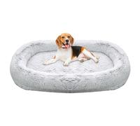Lit pour chiens adultes pour humains, lits pour chiens pour grands chiens, grottes de chats, intérieur de coussin chauffant lavable, coussin pour dormir chat coussin peluche sans