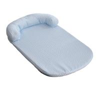 Lit pour Chiens de Taille Petit Moyen Grande, Moelleux, Coussin, Tapis, Panier, Lavable, imperméable, antidérapant, Respirant,Bleu,2XS 45 * 35 CM（<1KG）