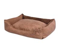 Lit pour chiens - vidaXL - Taille M - Cuir artificiel PU - Beige - Intérieur