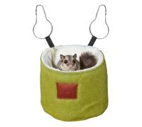 Lit pour Chinchilla Chaud Duveteux Multifonctionnel | Nid Chaud pour Écureuil et Animaux pour Intérieur Maison Temps Froid Hiver Relaxation Furet Hérisson Chinchilla