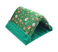Lit pour chinchilla, tente de couchage triangulaire 2 en 1, cachette en polaire chaude avec clips pour chinchilla suspendus en toute sécurité pour petits animaux de compagnie, habitats, offre sécurité