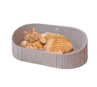 Lit pour chiot - Lit en feutre pour chat - Confortable et résistant aux rayures - Nid anti-mastication pour canapé, canapé, intérieur, voiture, chaise d'extérieur, fenêtre