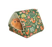 Lit pour Cochons D'Ind IA Lit pour Hamsters Tasse À Câlins en Polaire Chaude Design Multifonctionnel Facile À Nettoyer Accessoire pour Cage d'hiver Abri Confortable