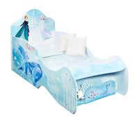 Lit enfant en forme de traîneau Disney La Reine des Neiges avec rangement en pied du lit