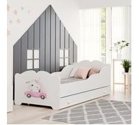 Lit pour fille ANNA 70x140 avec tiroir et matelas - la solution idéale pour la chambre d’enfant
