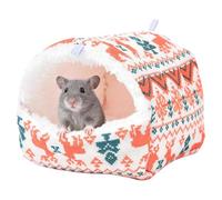 Lit pour furet - Grotte en peluche en coton chaud à suspendre | Hamster épaissi semi-fermé : pour lapins, chinchillas, furets, souris, oiseaux, maison de petite race, chambre à coucher, cage