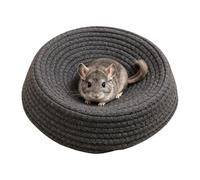 Lit pour furet - Nid de couchage circulaire pour dormir, dispositif de réconfort tissé, accessoire pour animaux de compagnie avec flair texturé, outil de repos pour dormir, se cacher et faire la