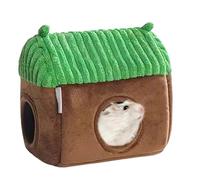 Lit pour Guinée - Cage pour petits animaux | Maison tunnel de Guinée, cabane en polaire avec coussin pour la maison, literie confortable, velours double face, polaire chaude, forme adorabi
