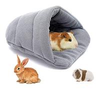 Lit pour hamster et maison pour cochons d'Inde - Grotte et sac de couchage pour petits animaux chauds d'hiver pour hamsters, écureuils, hérissons, accessoire confortable pour animaux de compagnie