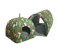 Lit pour hamster, facile à nettoyer, 30/25/5 cm, accessoires de cage tubulaire pour cochon d'Inde, coussin tunnel pour cochon d'Inde, design léger, pour lapins, furets, chinchillas, lapins, animaux