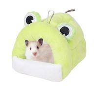Lit pour hamster - Lit pour petit animal | Lit de couchage ours doré | Accessoires de cage chauds lavables | Maison d'hiver pour animal domestique | Pour hérisson, chinchilla, hamster et petits