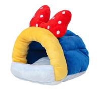 Lit pour hamster, lit pour petits animaux - Lit de couchage avec ours dorés | Maison d'hiver pour animaux domestiques, lit chaud, accessoires pour hérisson, chinchilla, hamster et petits animaux