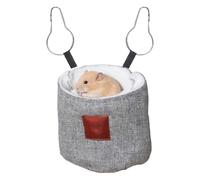 Lit pour hamster, peluche douce, chaude et multifonctionnelle, pour animaux domestiques, hamster, nichoir de cage - pour l'hiver par temps froid, furet, écureuil, chinchilla, intérieur, détente, jeu